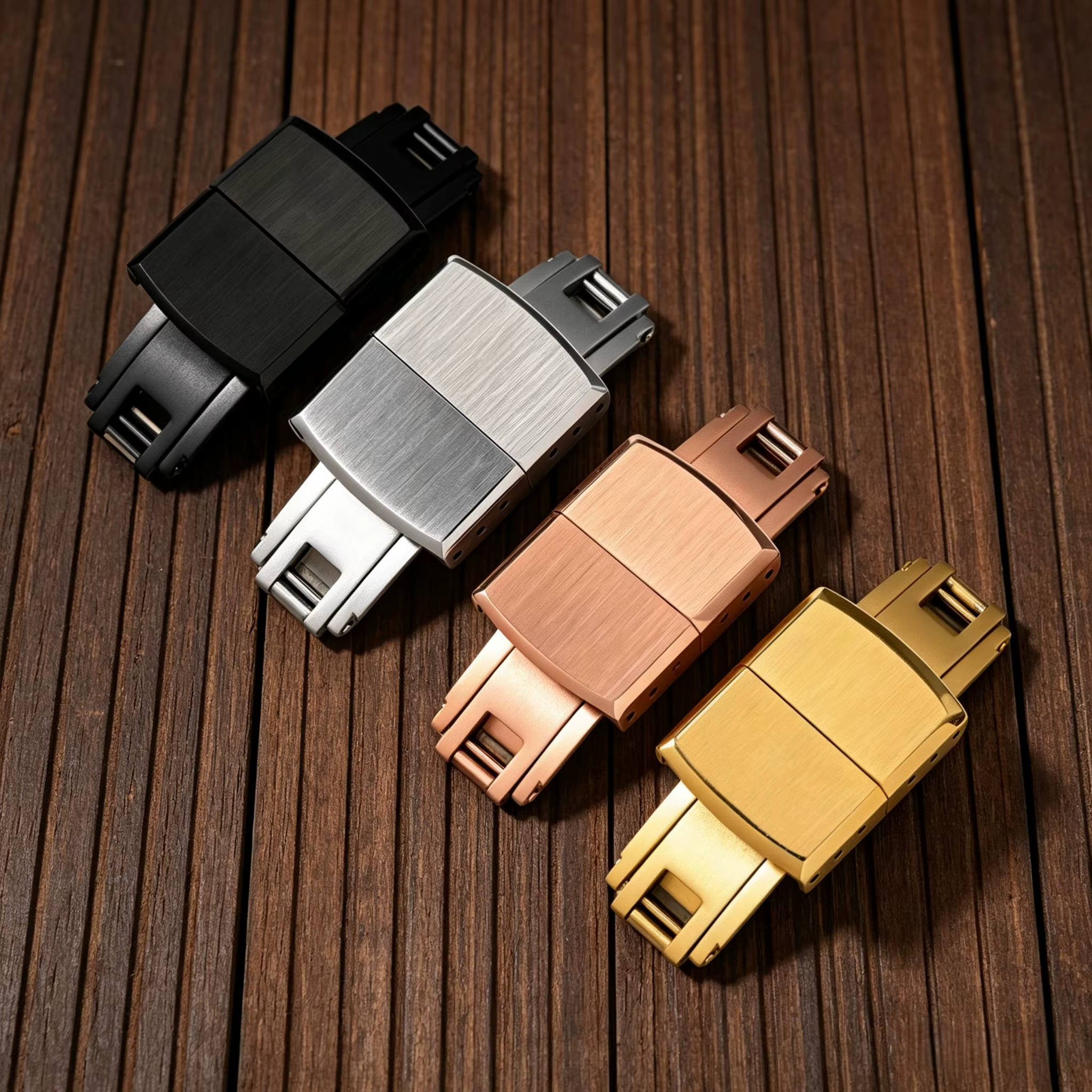 Boucle de montre déployante en acier inoxydable 316L