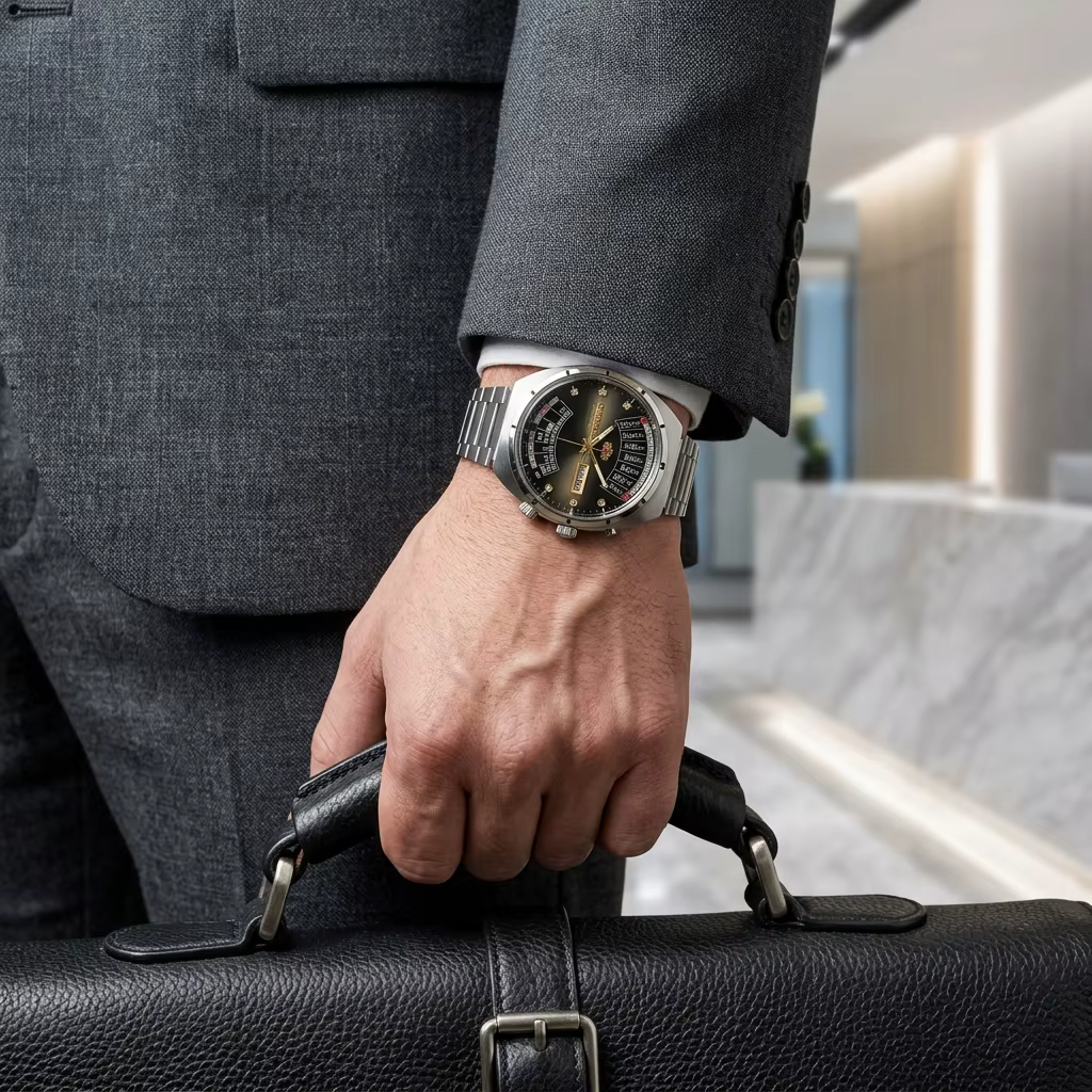Montre automatique pour homme Orient Retro Perpetual Calendar