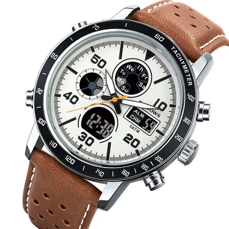 Montre-bracelet électronique étanche pour hommes