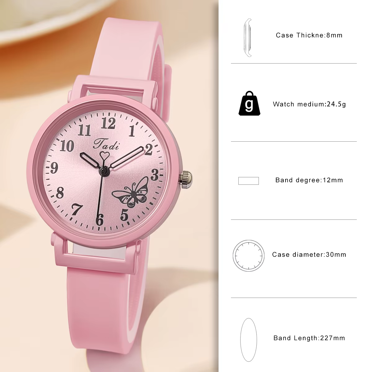 Montre pour femme bracelet en Silicone montre-bracelet montres à Quartz femmes horloge décontracté
