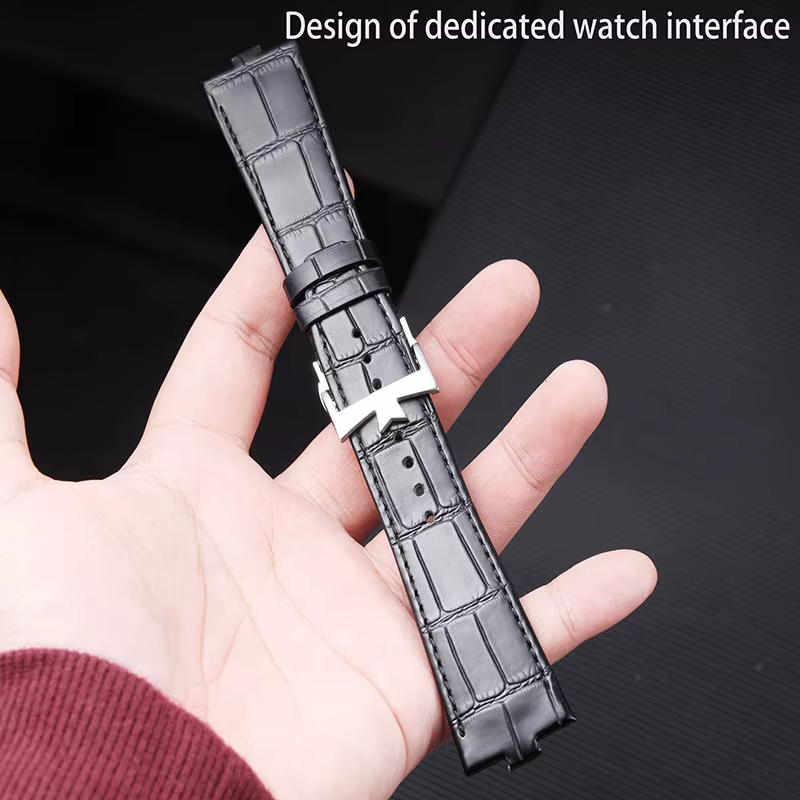 Bracelet de montre en cuir de vache
