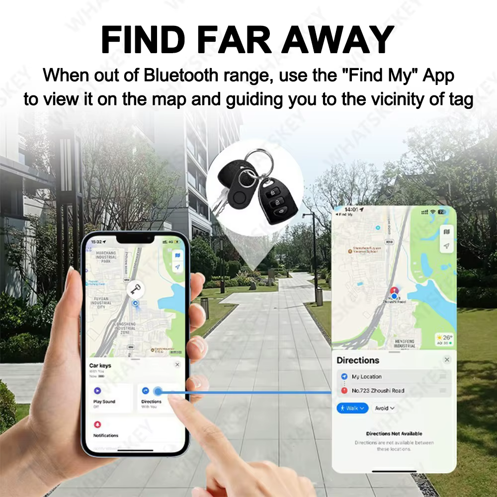 Lot de 4 traceurs GPS pour Samsung Global Finder