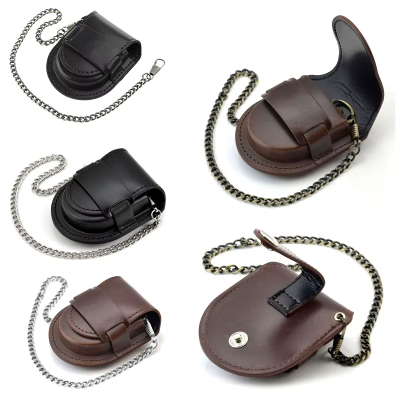 Pochette de montre en cuir