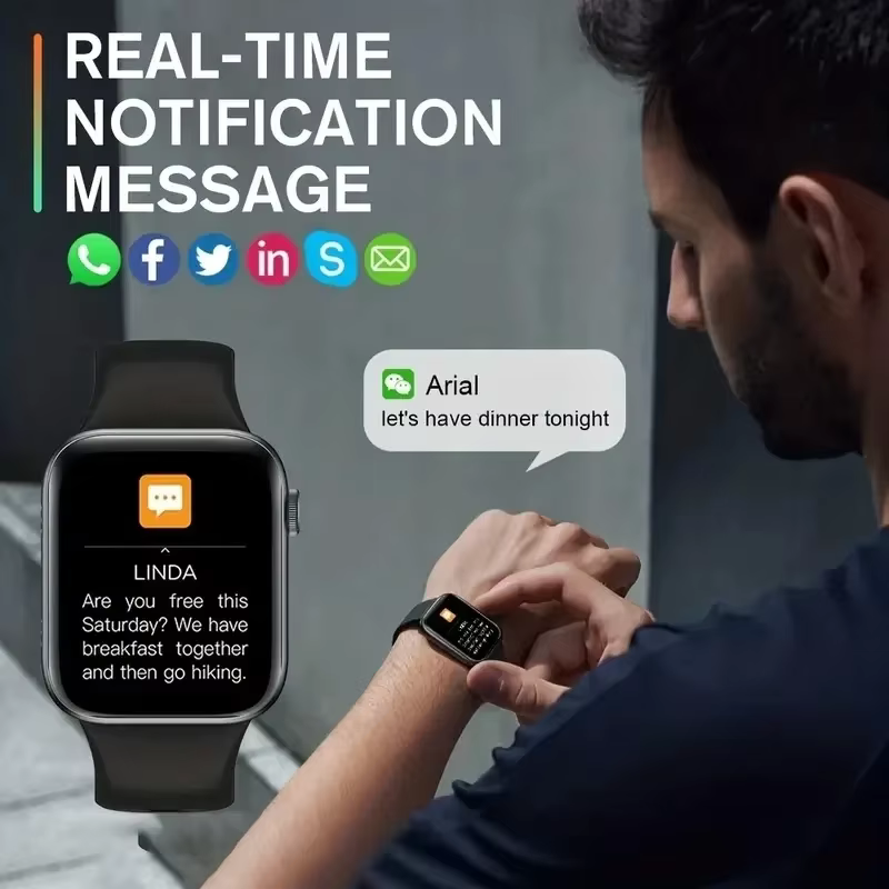 Montre connectée de sport pour hommes et femmes