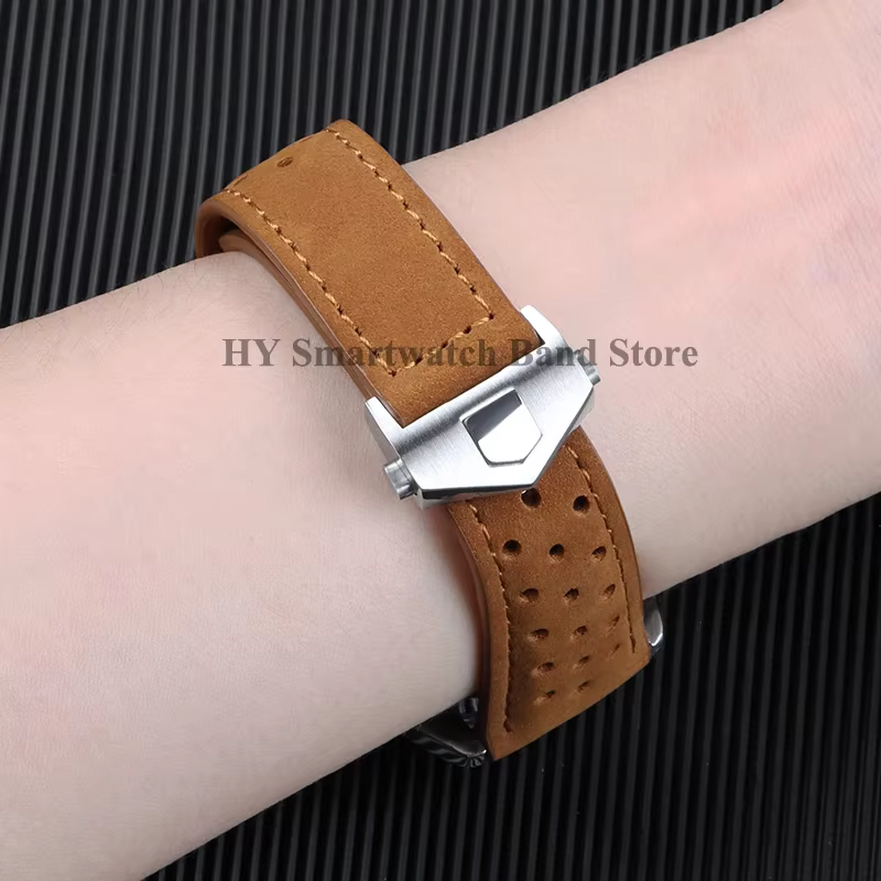 Bracelet de montre en cuir de vache pour Tag Heuer