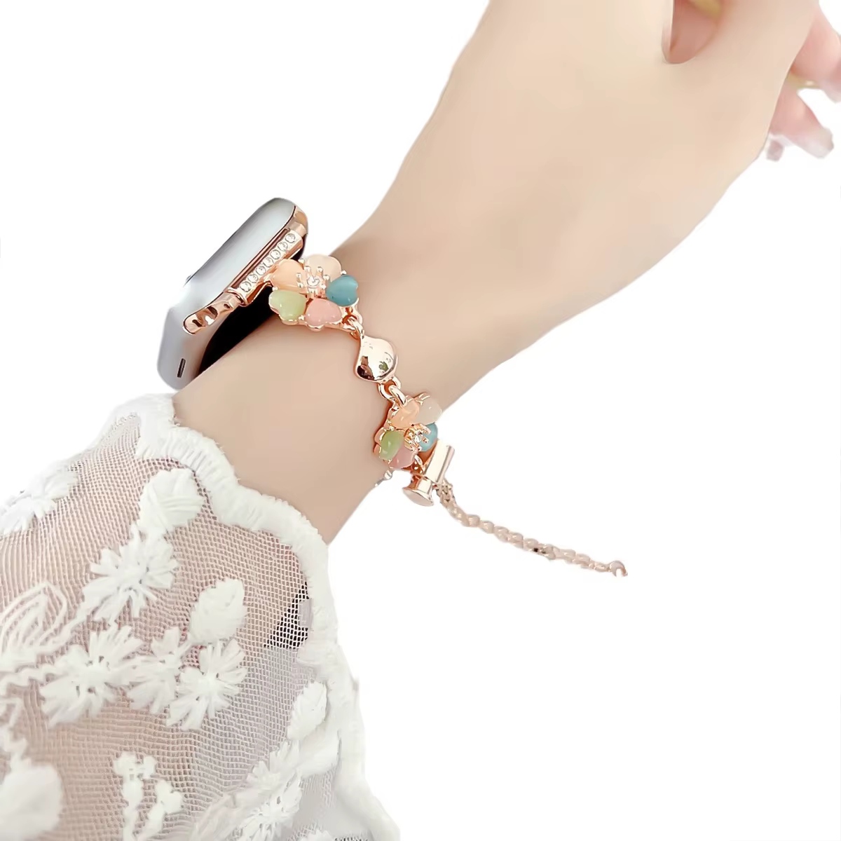 Bracelet fleuri pour Apple Watch