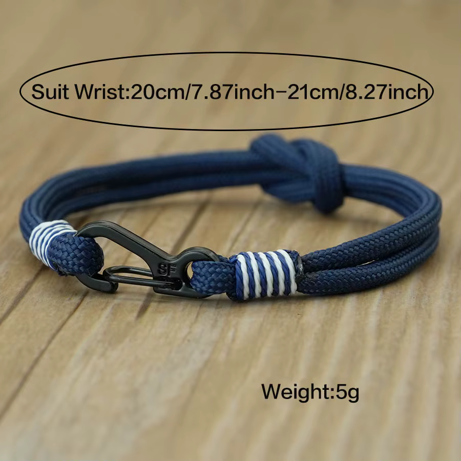 Nouveaux bracelets en corde tressée pour hommes