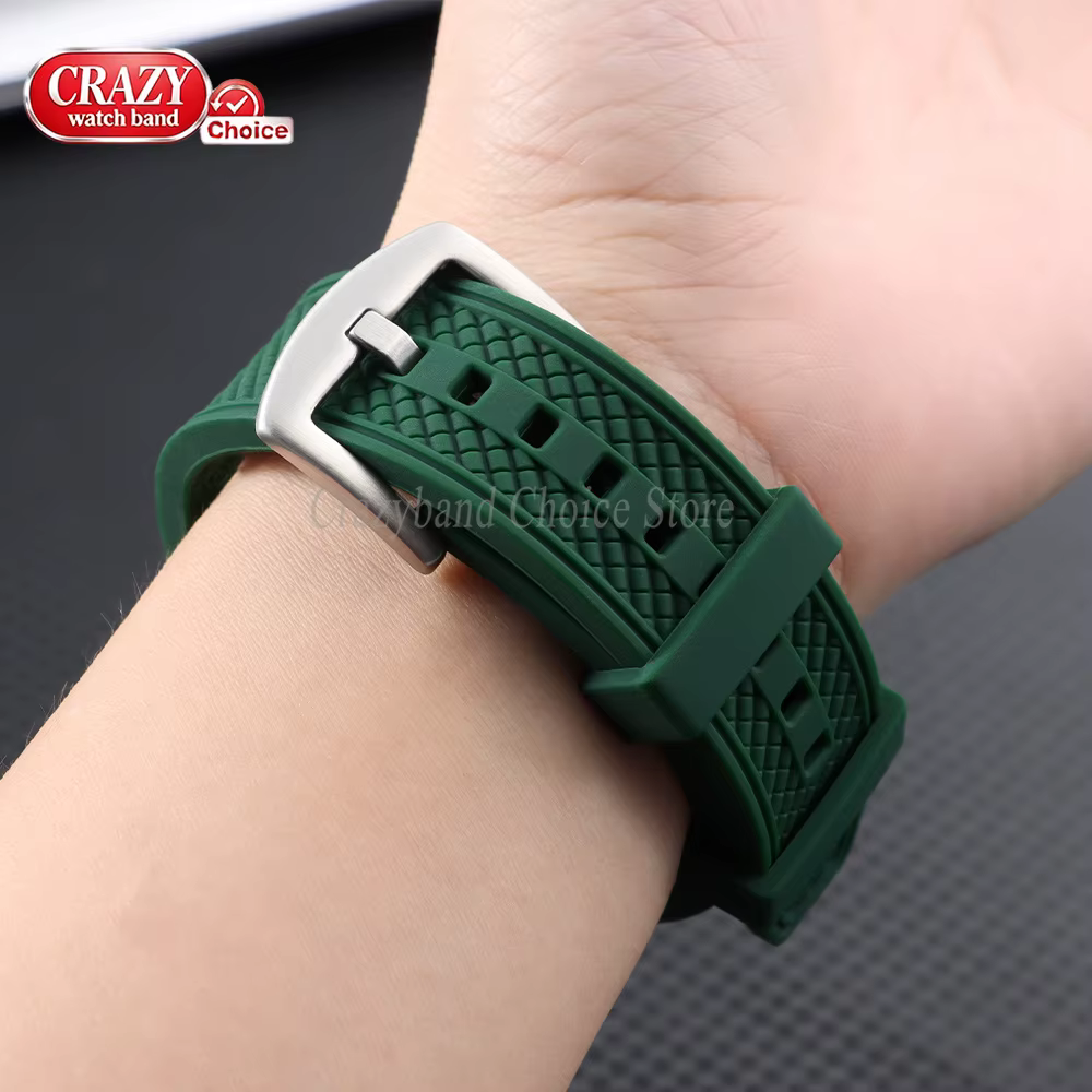 Bracelet de montre en silicone universel pour Seiko
