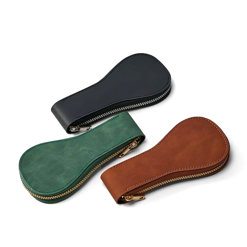 Pochette de rangement de montre en velours à fermeture éclair