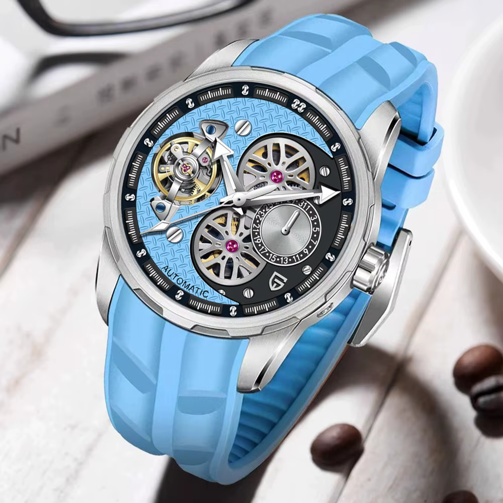 2025 nouveau YS022 PAGANI DESIGN Tourbillon montre-bracelet automatique 100M montre mécanique étanche 44mm hommes montres Relogio Masculino