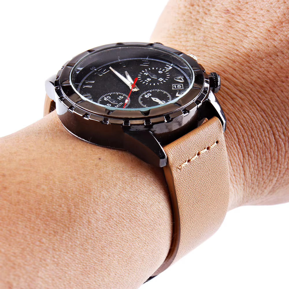 Bracelet en cuir d'origine 24mm pour montre intelligente Suunto 9 7