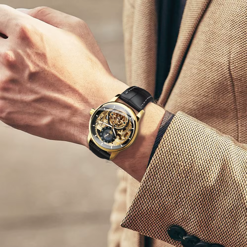 Montre de luxe à tourbillon pour homme