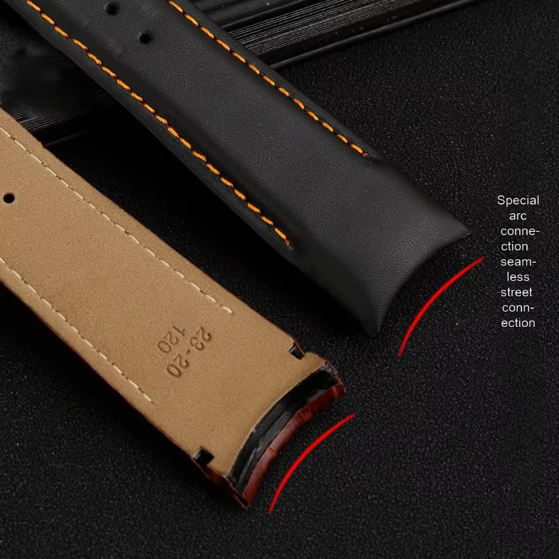 Ceinture de montre en cuir pour homme