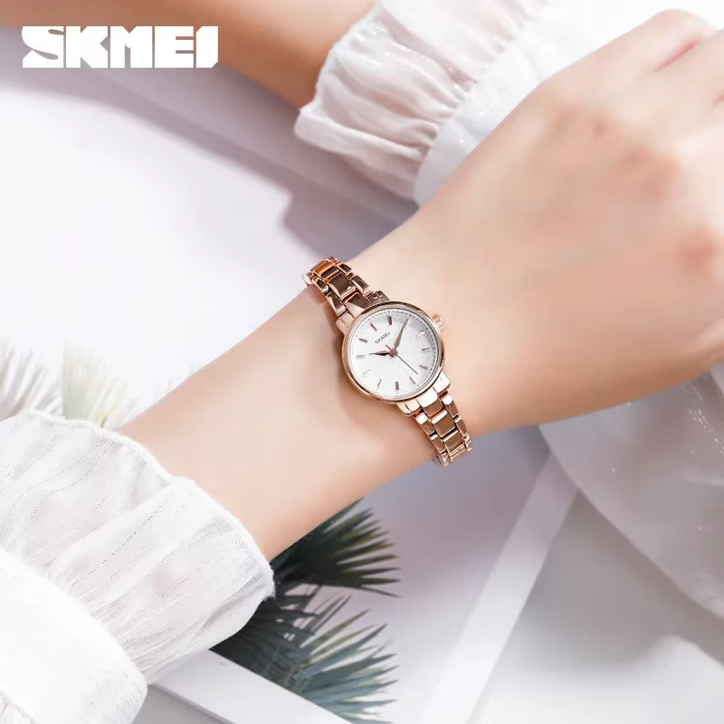 SKMEI 1410 poignet étanche en acier inoxydable femmes montres de luxe Montre Femme