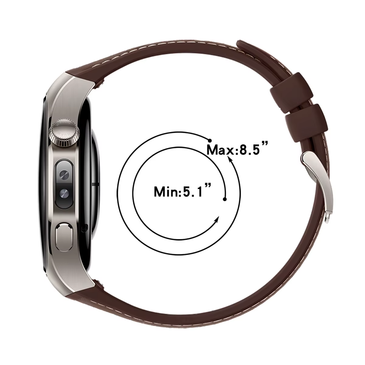 Bracelet en cuir de luxe pour Huawei Watch 5