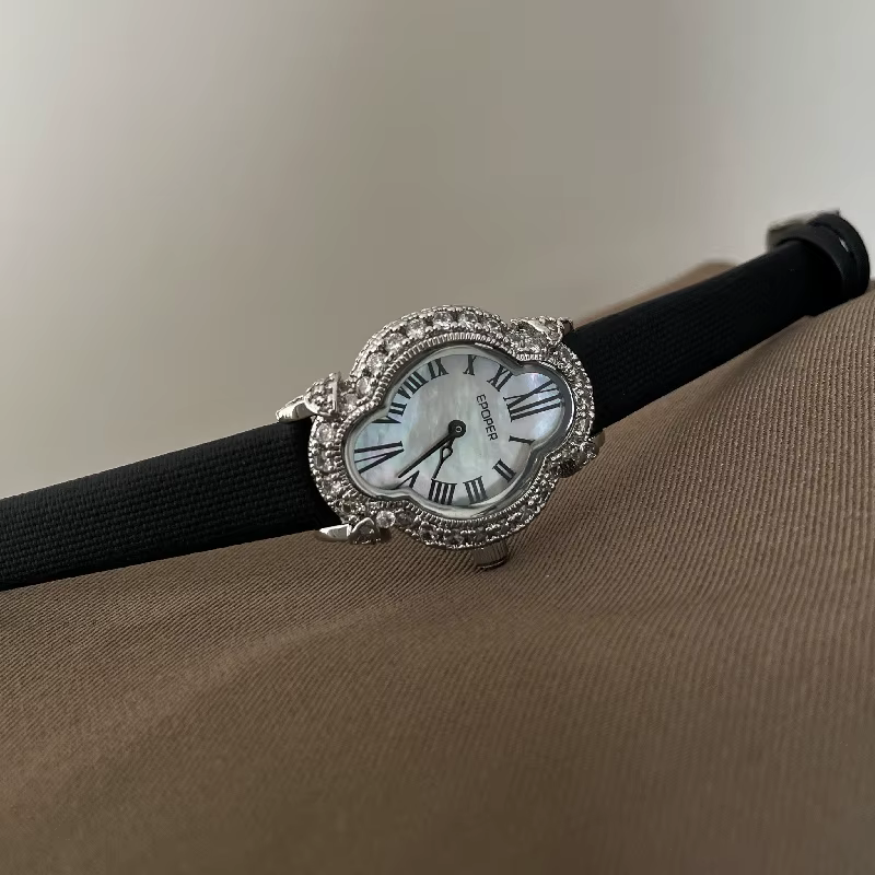 Vintage minimaliste Quartz montre pour femme mouvement japonais chiffres romains cadran en cuir étanche dames