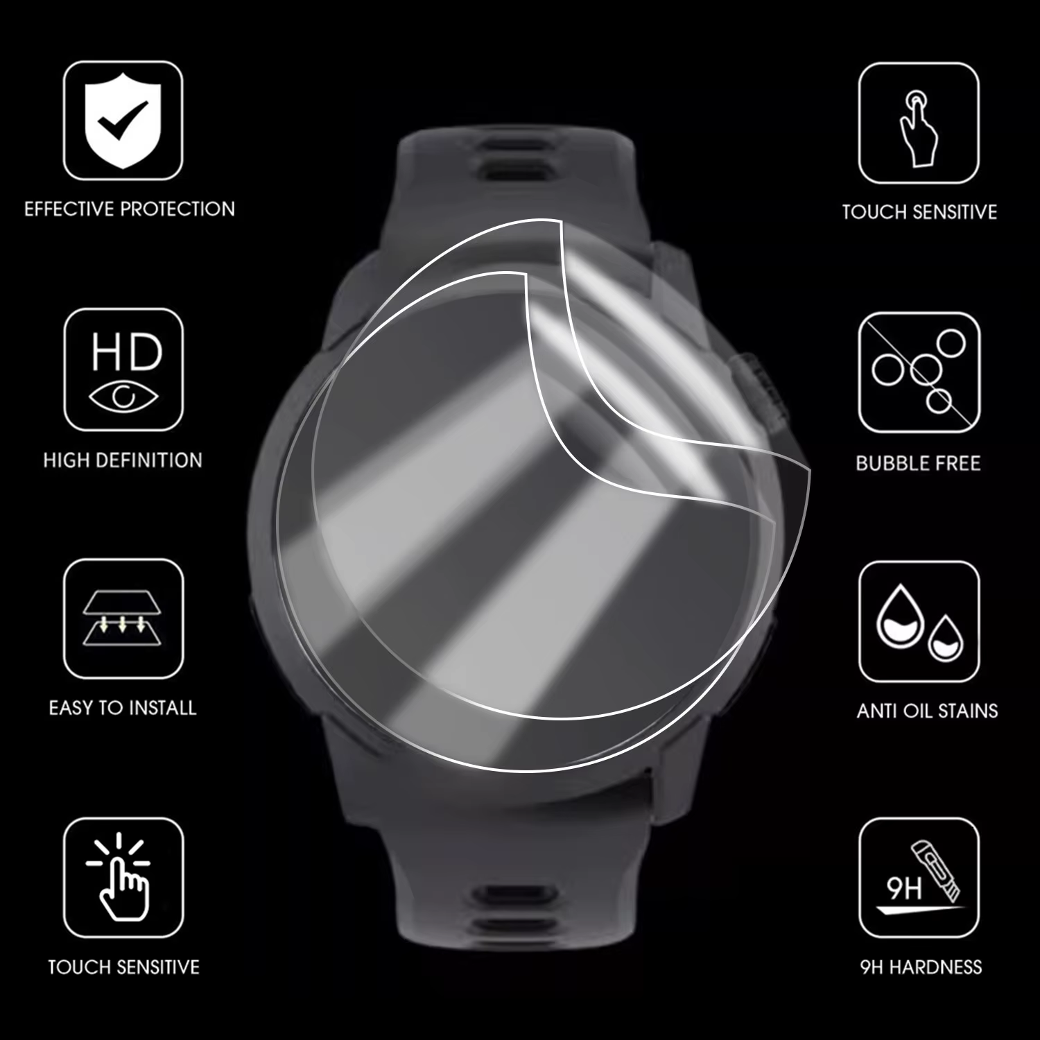 Films Hydrogel HD pour montre connectée Coros Pace 4