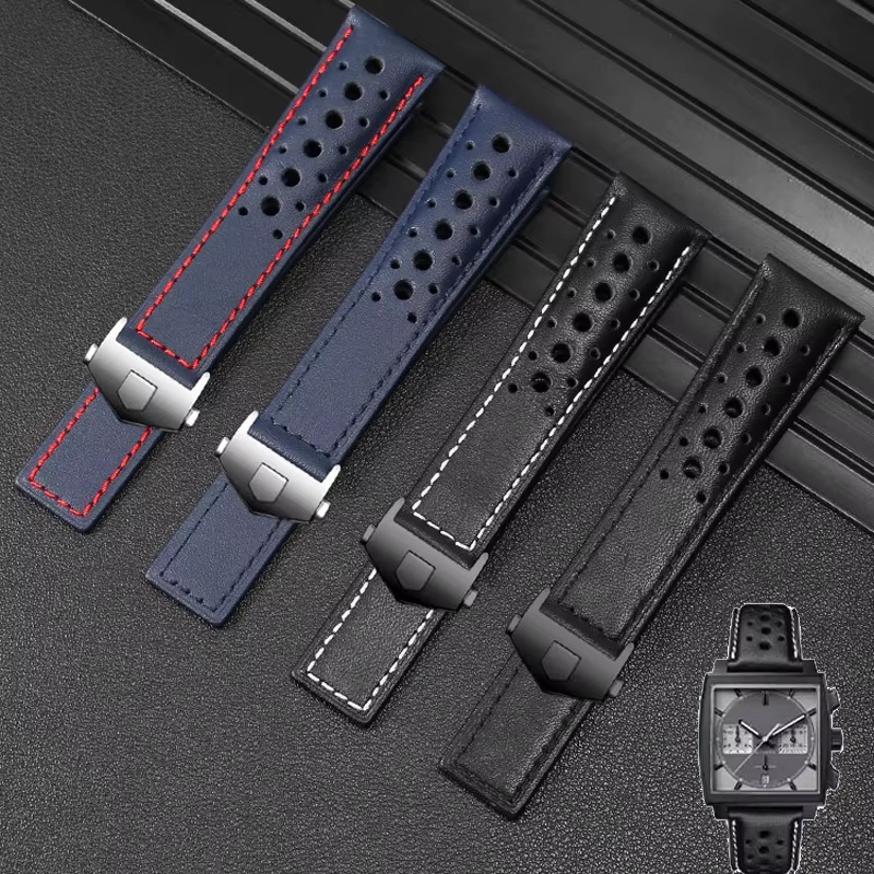 Pour TAG Heuer Monaco bracelet de montre CAW211M 211P CAW211R 211T respirant 22mm