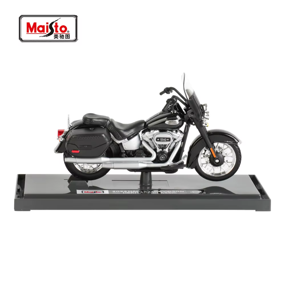 Maisto 1:18 Harley Davidson 2024 HARLEY-DAVIDSON-HERITAGE véhicules classiques moulés sous pression loisirs de collection modèle de moto jouets