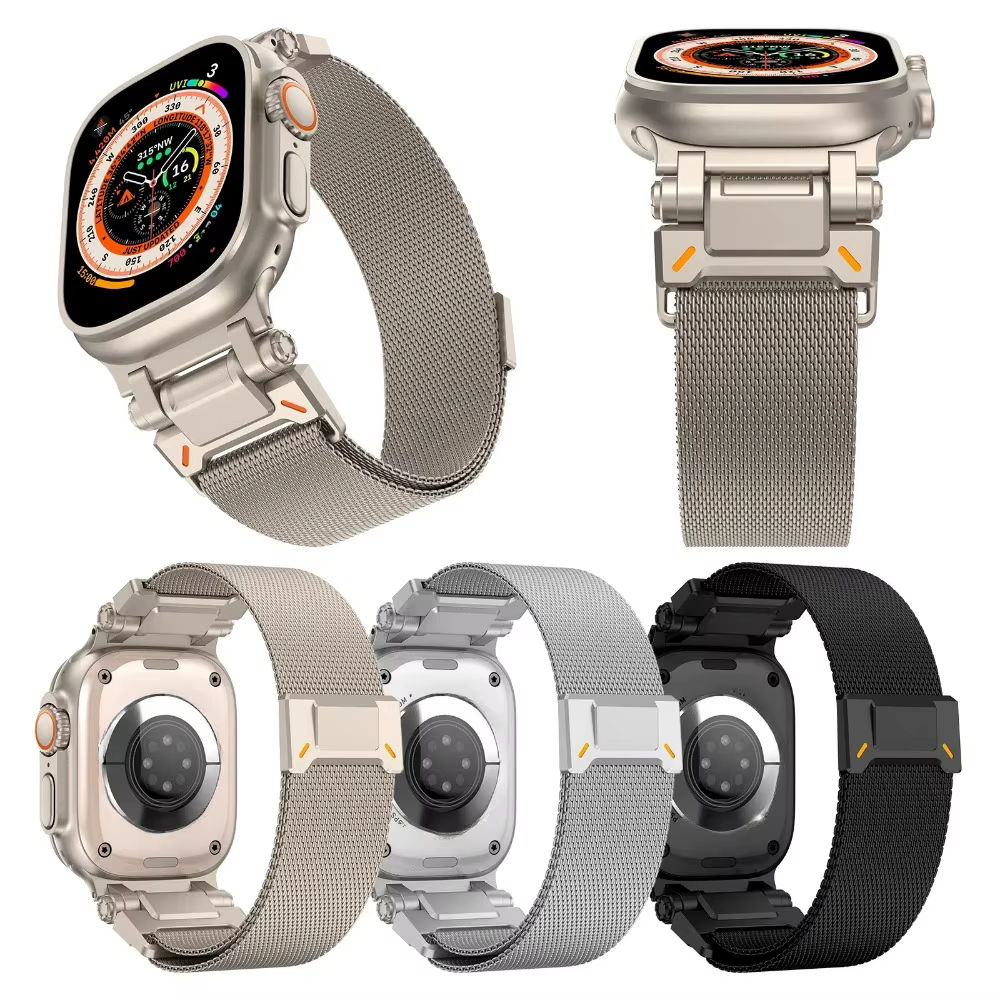 Bracelet milanais magnétique pour Apple Watch Ultra 3 49mm