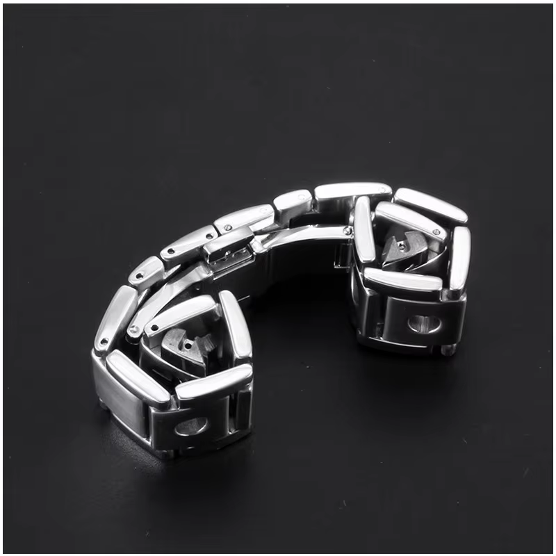 Bracelet de montre en acier inoxydable massif pour Tissot T91