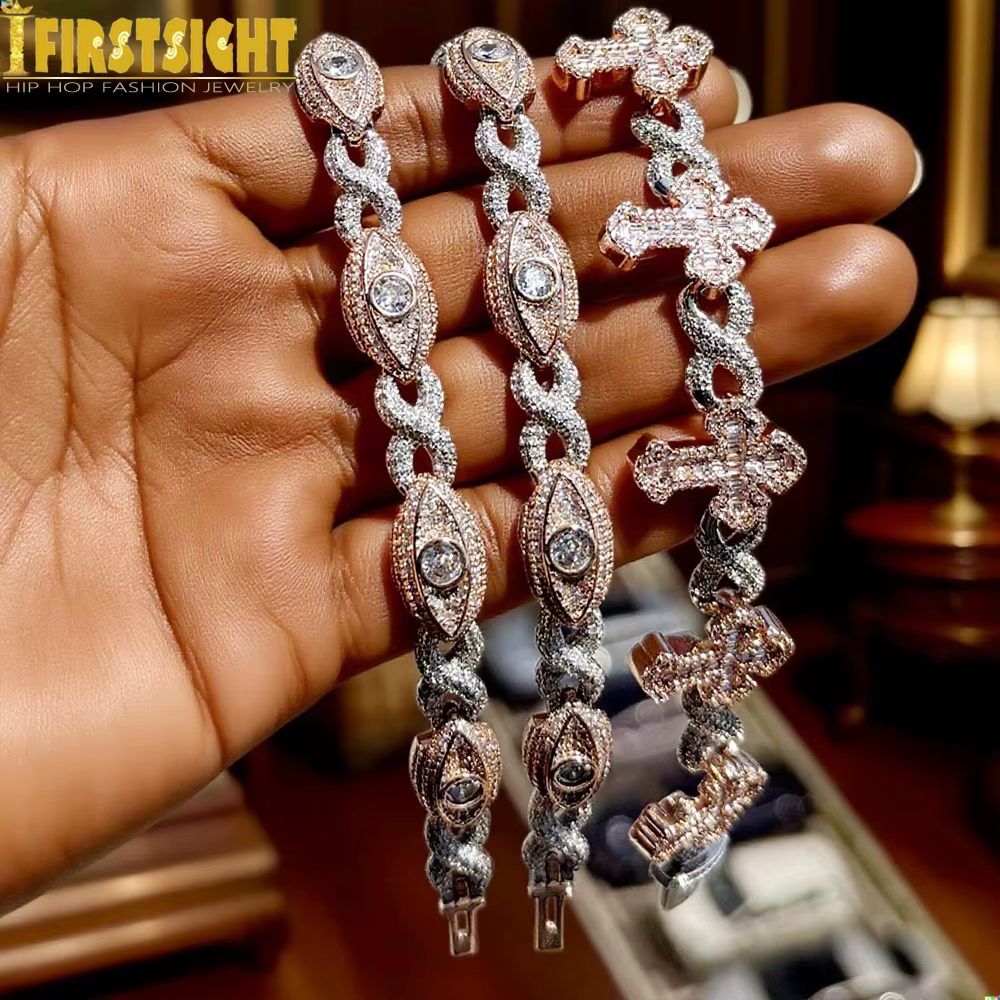 Bracelet à maillons infini pour hommes et femmes