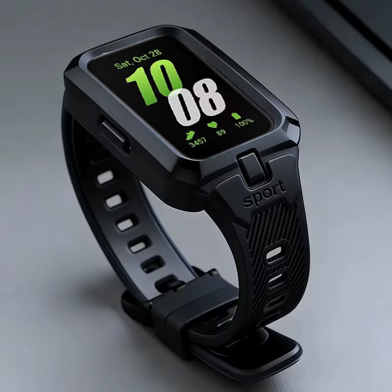 Bracelet et coque en silicone 2 en 1 pour montre connectée Samsung Galaxy Fit 3