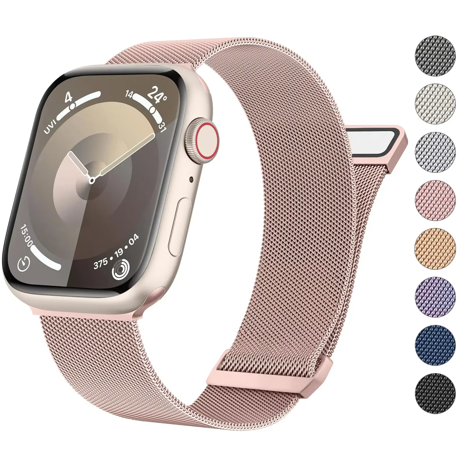 Boucle milanaise pour bracelet de montre apple 44mm 45mm 40mm 41mm 38-42mm