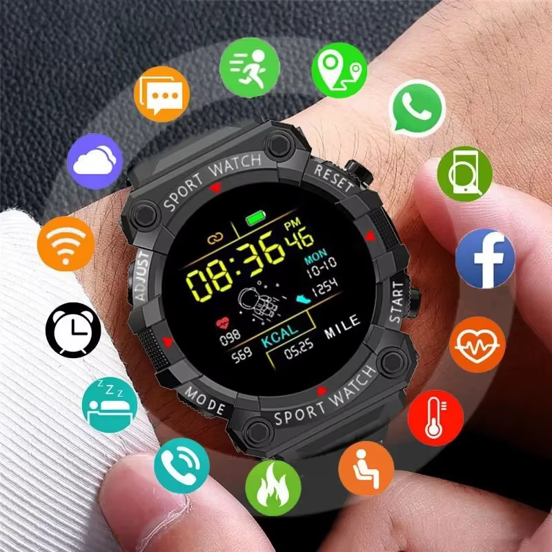 Nouvelle montre intelligente hommes femmes fréquence cardiaque surveillance de la pression artérielle Bluetooth