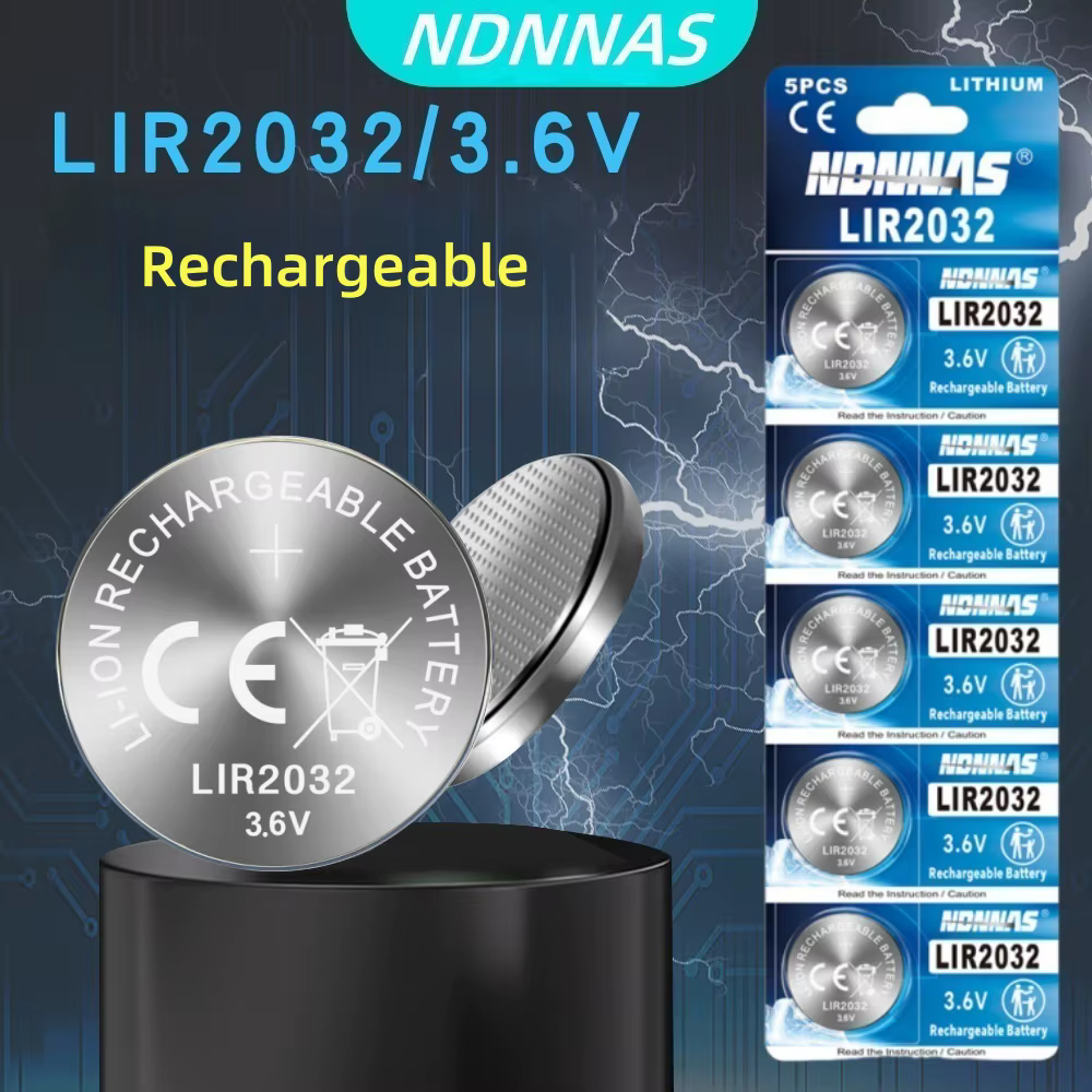 2-50 pièces LIR2032 batterie Rechargeable 2032 Lithium charge peut remplacer CR2032 pour les montres
