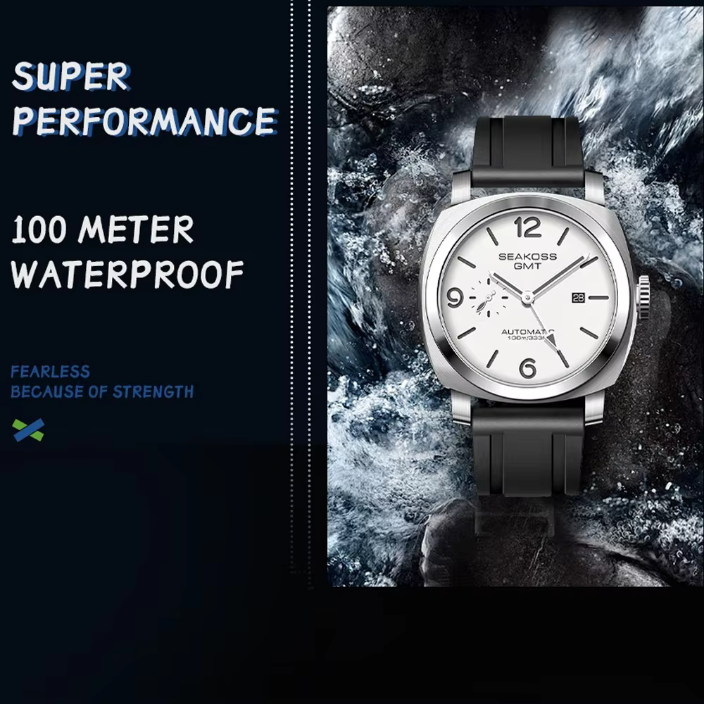 SEAKOSS – montre de plongée GMT pour hommes
