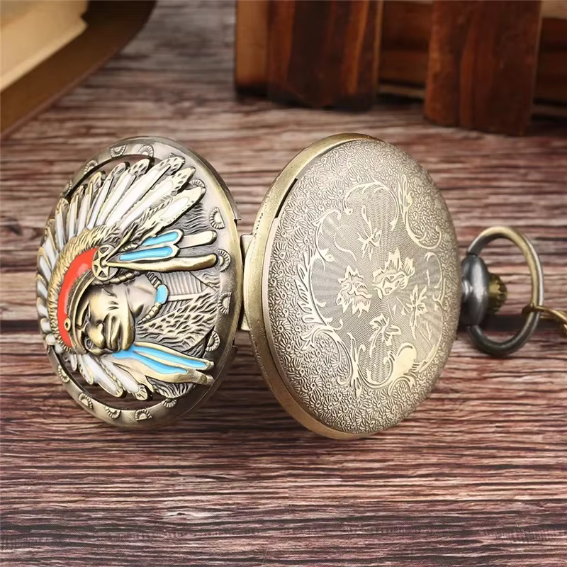Montre de poche vintage en bronze