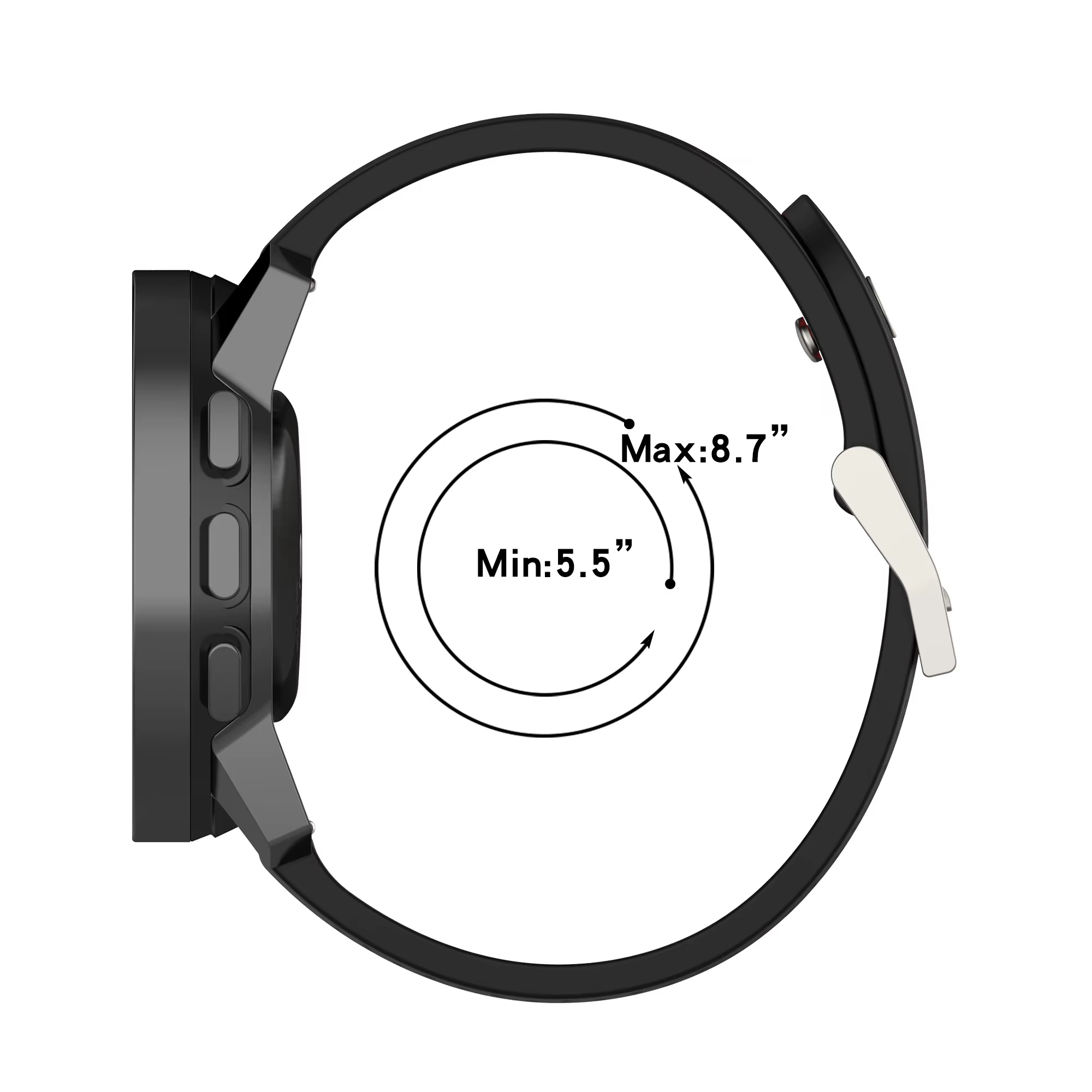 Bracelet de sport en silicone pour montre SUUNTO 9 PEAK 3/5 PEAK