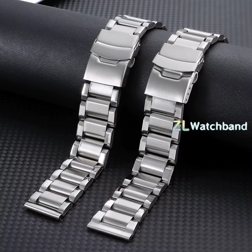 Bracelet de montre en métal 20mm 22mm 24mm pour Seiko