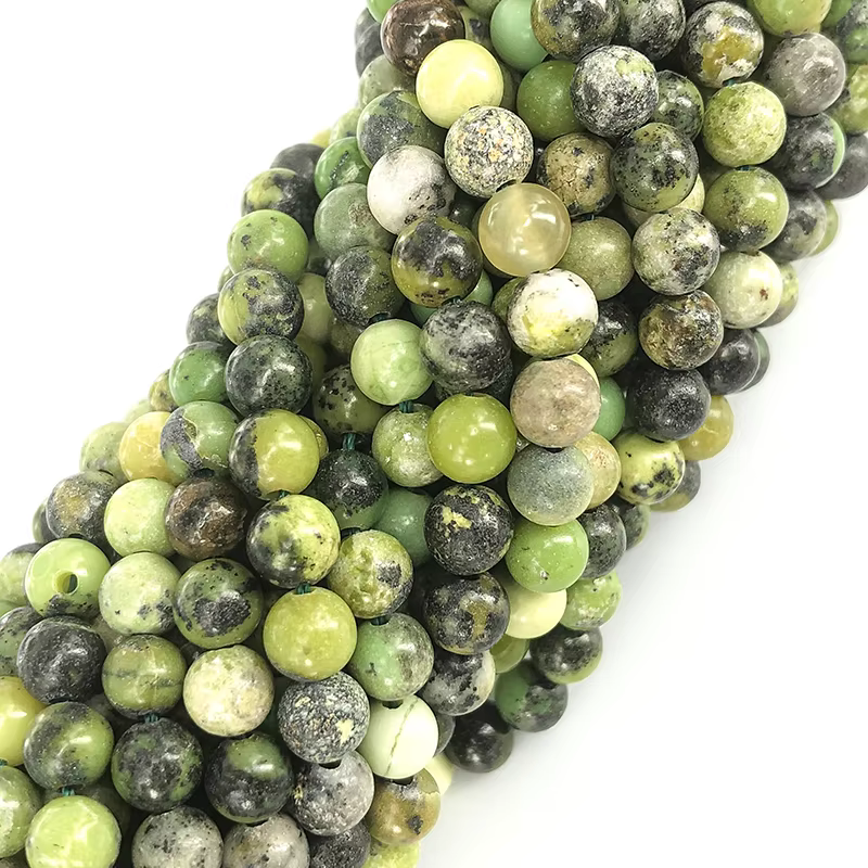 2025 nouvelle Chrysoprase naturelle 100% pierre perles rondes en vrac fabrication de bijoux 6/8/10MM bracelets à bricoler soi-même collier perles accessoires