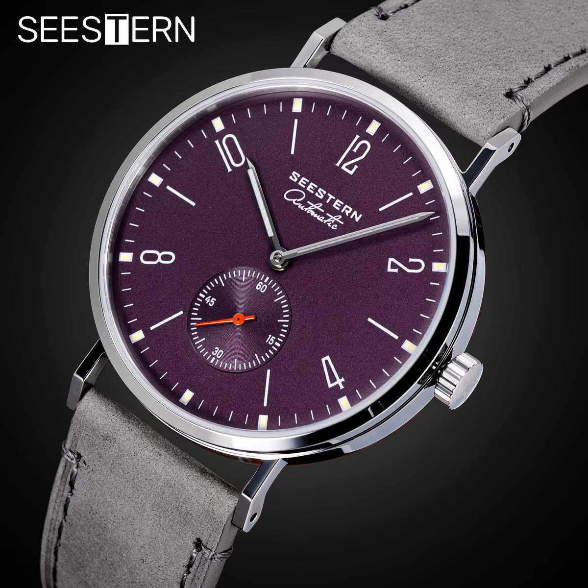 SEESTERN montre pour hommes pour affaires automatique ST1701 mouvement étanche montres mécaniques saphir cristal Ultra mince horloge
