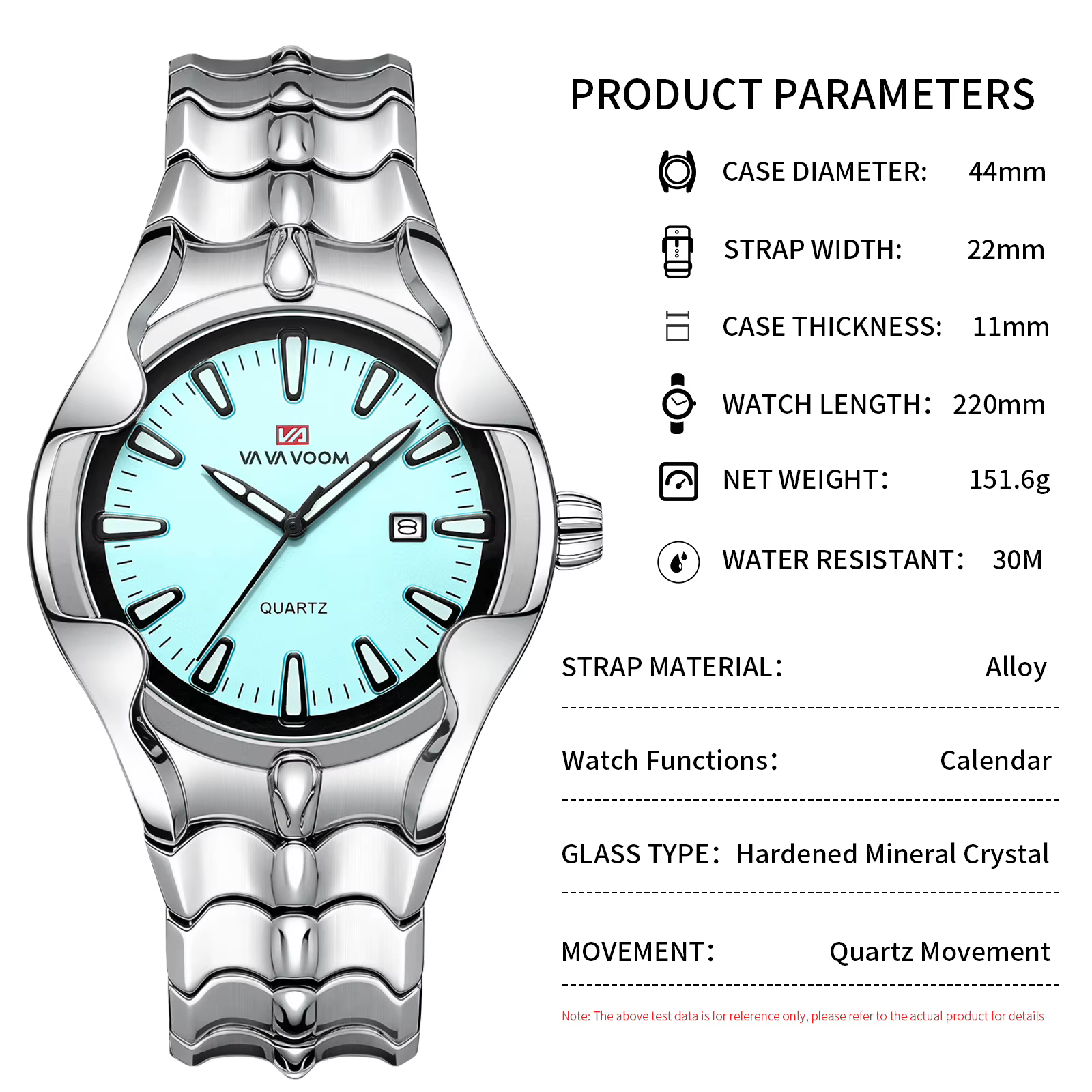 Montre à quartz pour homme VA VA VOOM