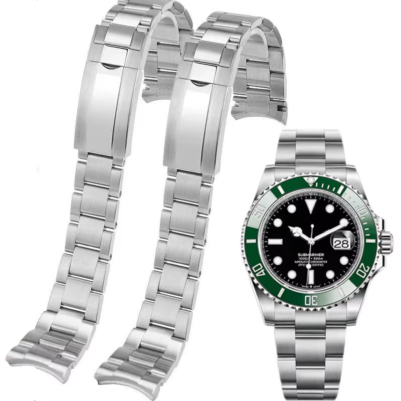Bracelet solide présidentiel 20MM pour boîtier de montre Rolex Sub Log NH36 NH35