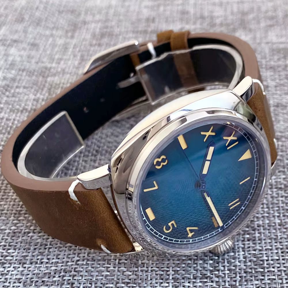 Miyota 8215 Tandorio 200M étanche 42mm carré plongée automatique hommes montre bleu marron californien cadran Lume saphir Montres