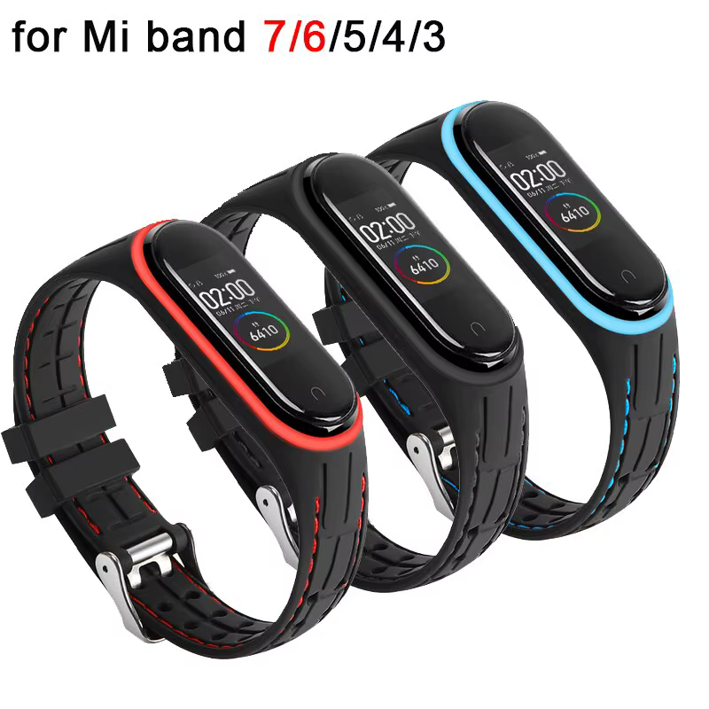 Bracelet de montre de sport en silicone pour Xiaomi Mi Band