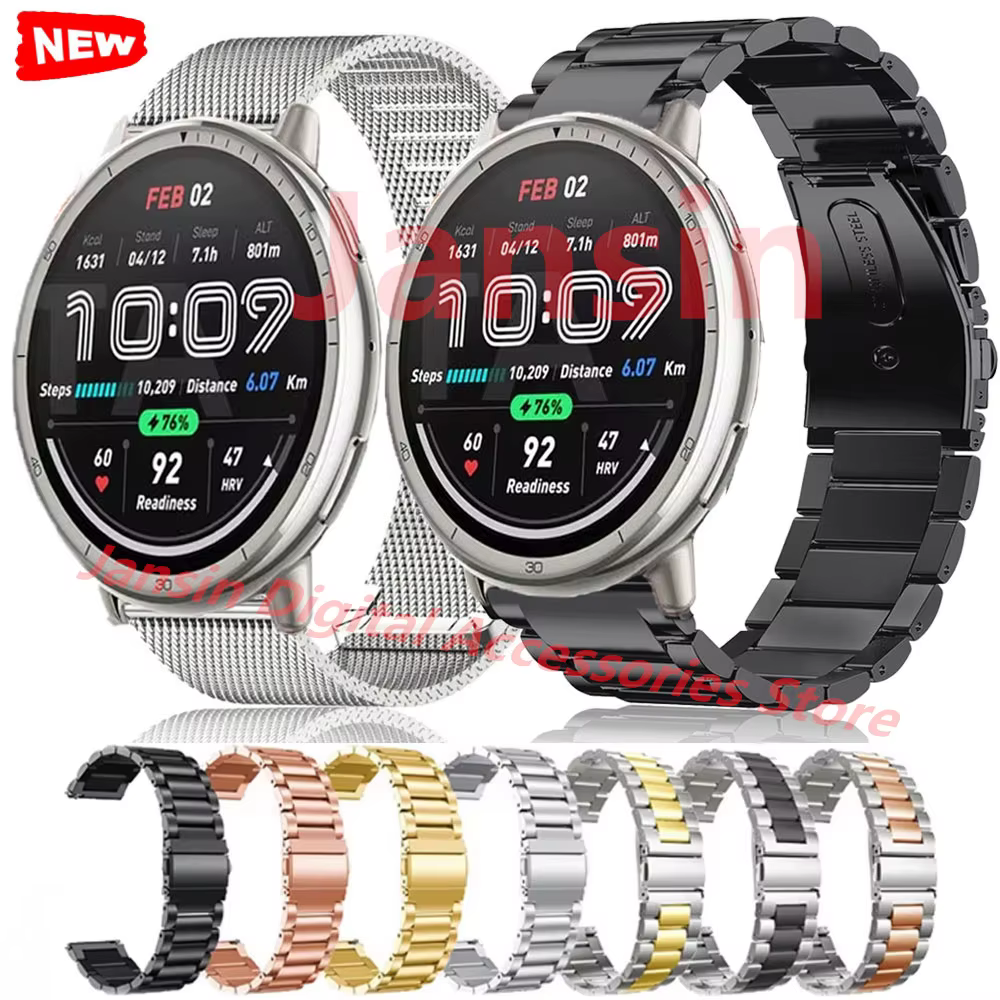 Pour Amazfit Active 2 Bracelet métal
