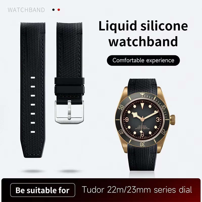 Bracelet de montre en caoutchouc souple