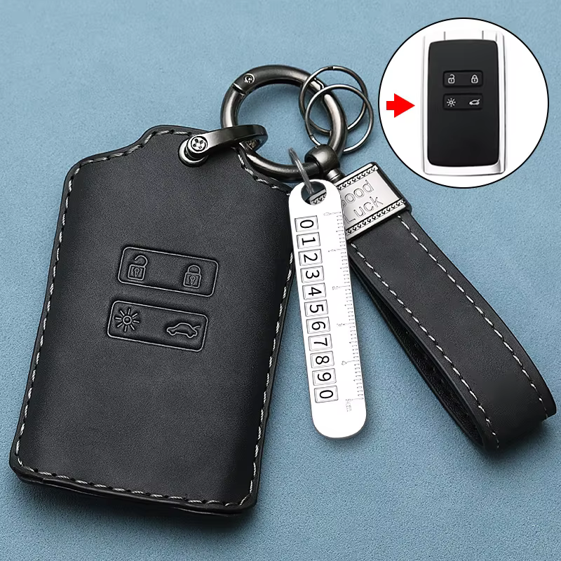 ICAR pour Renault Koleos Talisman Espace Kadjar Captur Zoe Megane Sandero Stepway Clio 5 Arkana housse de clé de voiture accessoires