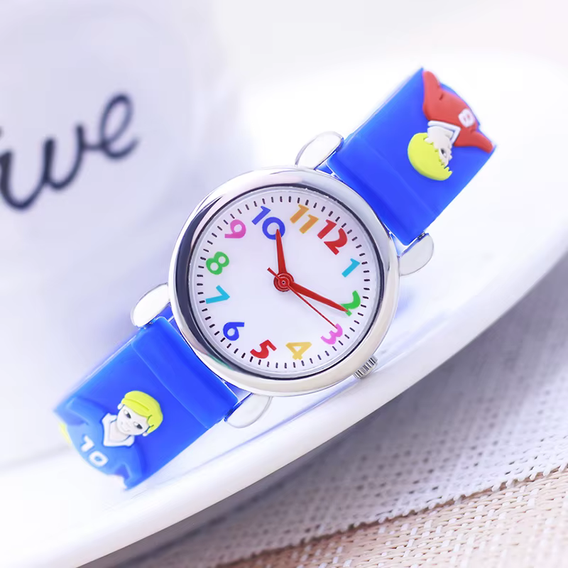 Montres de football en silicone pour enfants