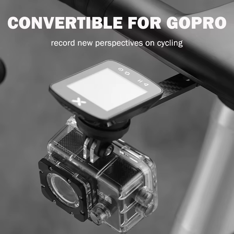 Support d'ordinateur de vélo en Fiber de carbone, pour chronomètre de vélo de route, support de compteur de vitesse, support étendu pour Garmin Bryton Wahoo
