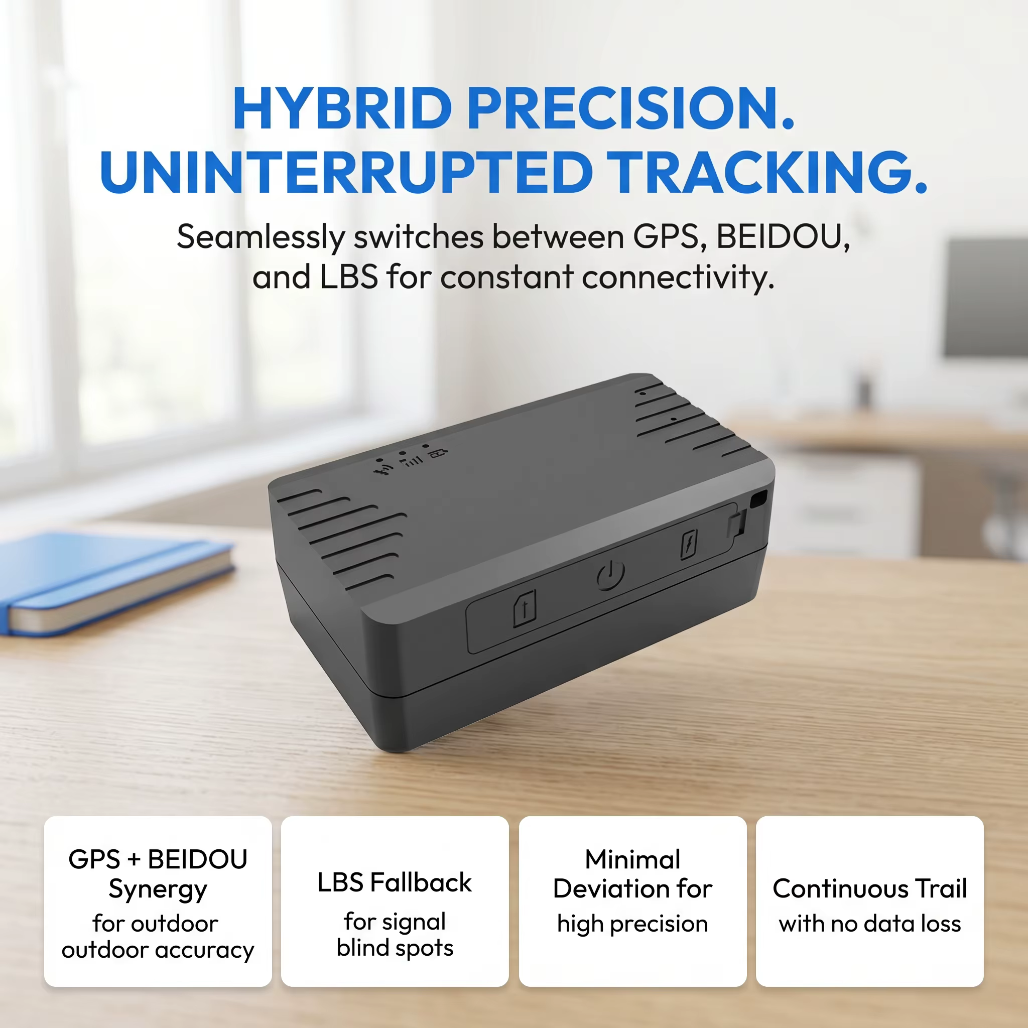 Traceur GPS 4G pour véhicule avec batterie rechargeable de 1500 mAh, localisateur GPS portable, application gratuite pour voiture