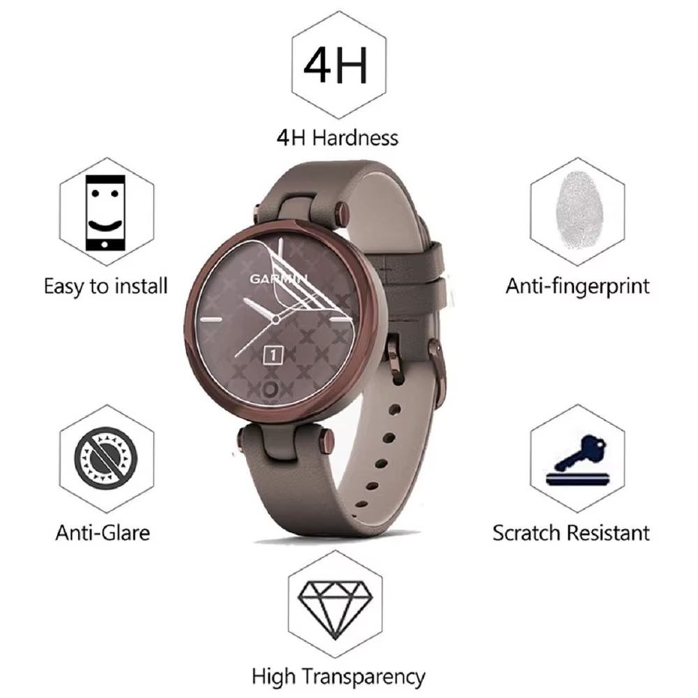 2 pièces/paquet Film de protection Hydrogel pour montre intelligente de Fitness pour femmes Garmin Lily