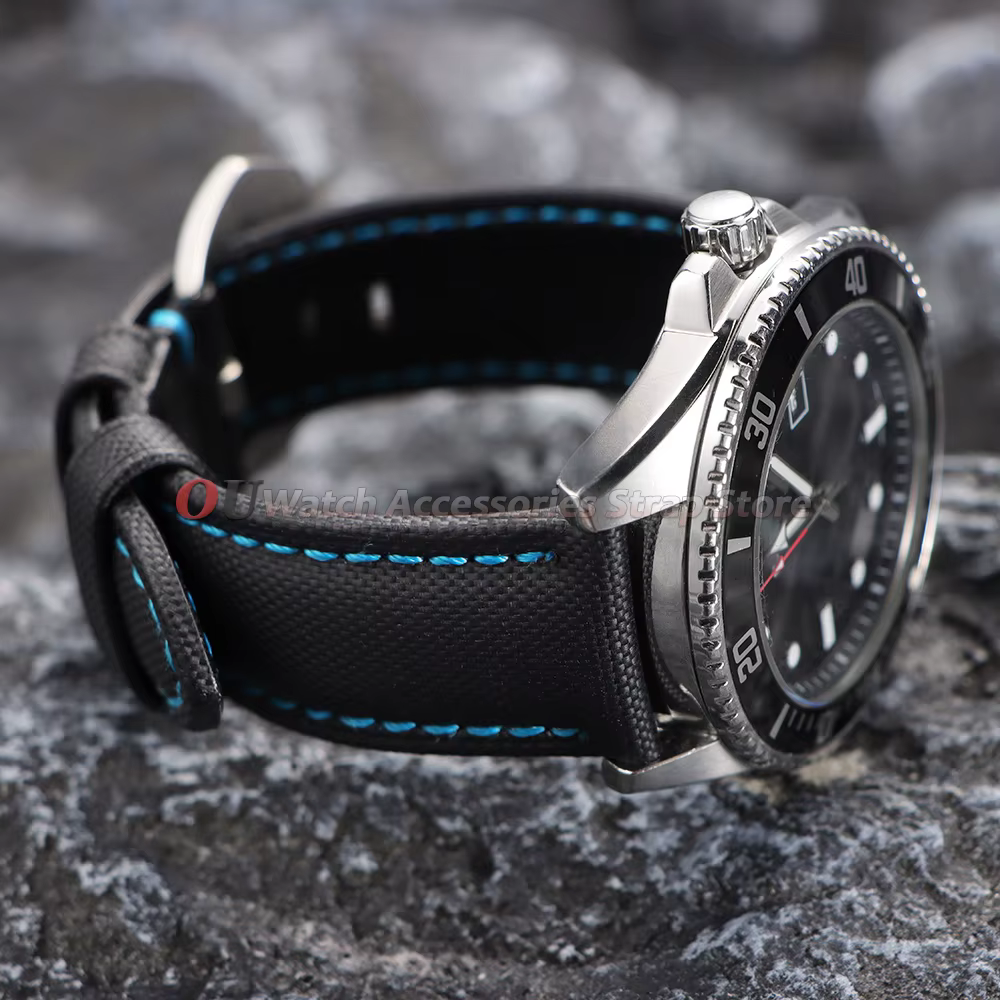 Bracelet de montre en toile de voile de qualité supérieure pour Seiko