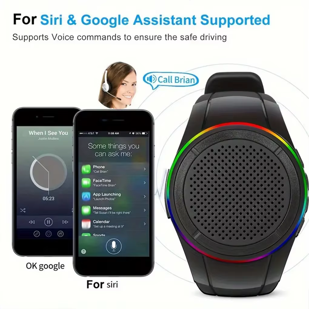 U6 montre bluetooth haut-parleur portable sport poignet audio