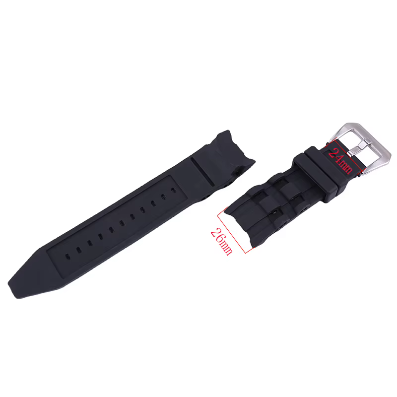 Bracelet de montre en silicone pour hommes